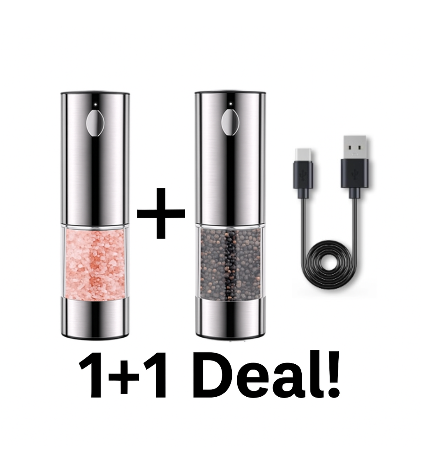 AutoSpice Salt & Pepper Grinder (2 Grinders)